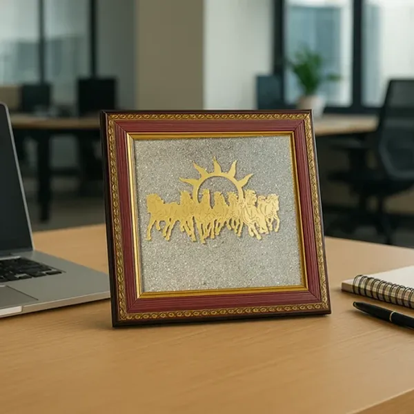 Natural_Golden_Pyrite_Seven_Horses_Frame_Vastu_Home_Office_Decoration_Good_Luck_Gift