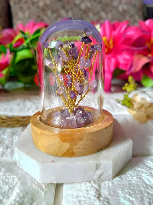 Amethyst_Stone_Decorative_Handcrafted_Natural_Stone_Tree_In_Glass_Dome_With_Wooden_Base