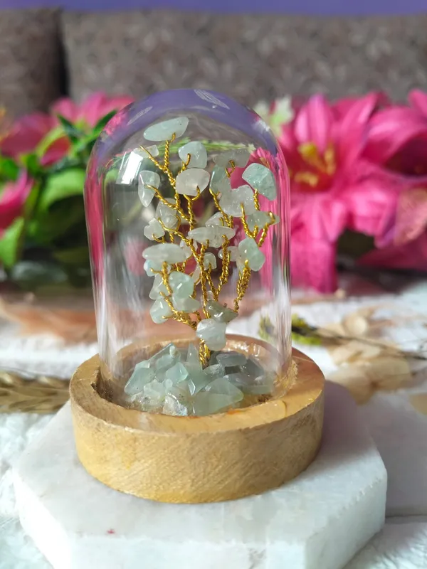 Green_Aventurine_Decorative_Handcrafted_Natural_Stone_Tree_In_Glass_Dome_With_Wooden_Base