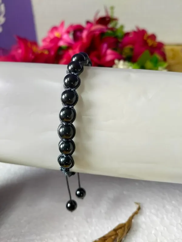 Natural_Hematite_Macrame_Cord_Bracelet_For_Men_Women_8_Mm_1_Pc