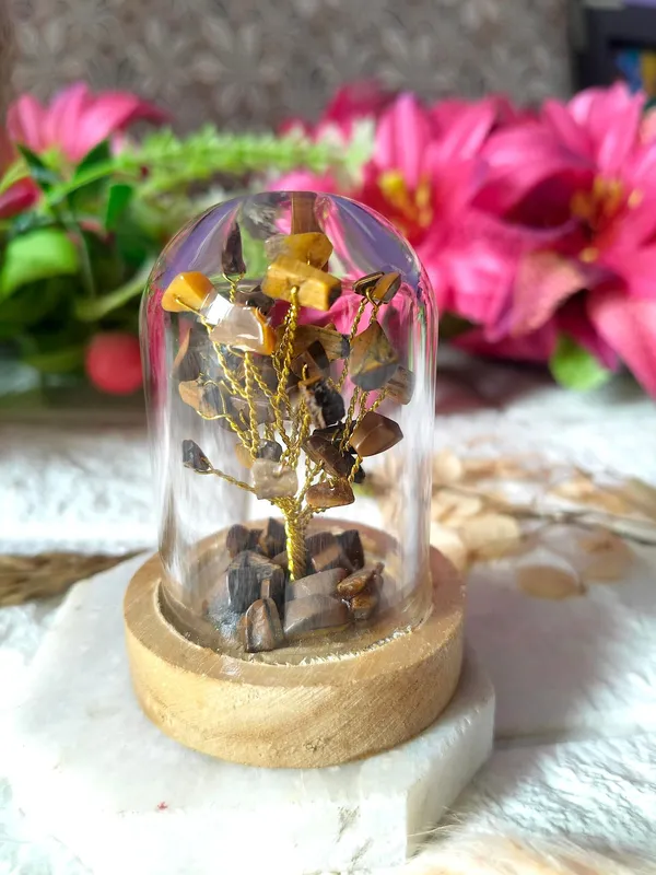 Tiger_Eye_Decorative_Handcrafted_Natural_Stone_Tree_In_Glass_Dome_With_Wooden_Base