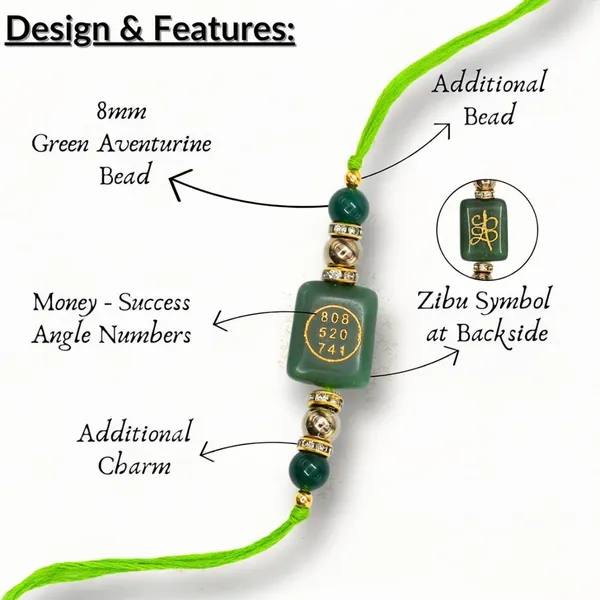 Green_Aventurine_Stone_Rakhi_For_Brother_Zibu_Symbols_For_Money_Attraction