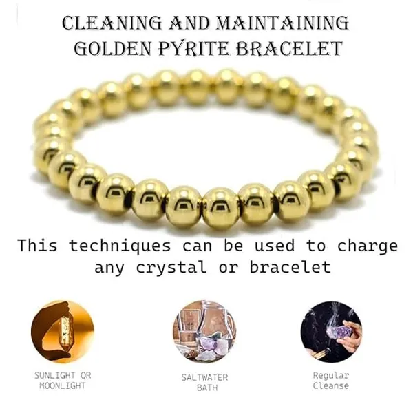 Golden_Pyrite_Bracelet_Natural_8_Mm_Beaded_Crystal_Bracelet_For_Men_Women