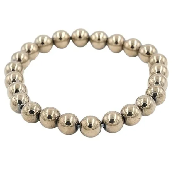 Golden_Pyrite_Bracelet_Natural_8_Mm_Beaded_Crystal_Bracelet_For_Men_Women