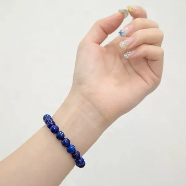 Natural_Lapis_Lazuli_Beaded_Elastic_Stretch_Bracelet_For_Men_Women_8_Mm