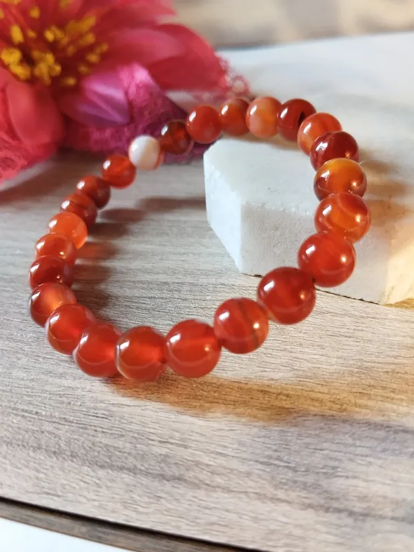 Red_Carnelian_Stone_Bracelet_For_Men_And_Women_Bead_Size_8_Mm
