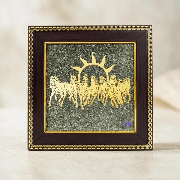 Natural_Golden_Pyrite_Seven_Horses_Frame_Vastu_Home_Office_Decoration_Good_Luck_Gift