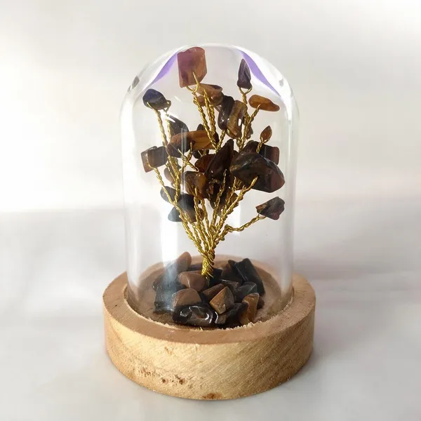 Tiger_Eye_Decorative_Handcrafted_Natural_Stone_Tree_In_Glass_Dome_With_Wooden_Base