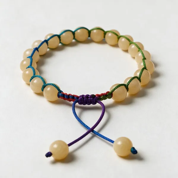 Natural_Yellow_Calcite_Bracelet_For_Men_Women_Macrame_Cord_Adjustable_Bracelet_8_Mm