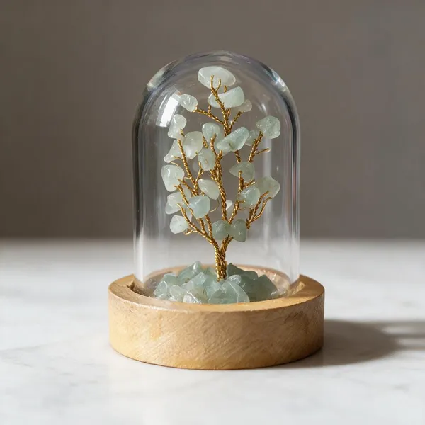 Green_Aventurine_Decorative_Handcrafted_Natural_Stone_Tree_In_Glass_Dome_With_Wooden_Base