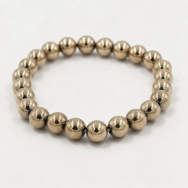 Golden_Pyrite_Bracelet_Natural_8_Mm_Beaded_Crystal_Bracelet_For_Men_Women