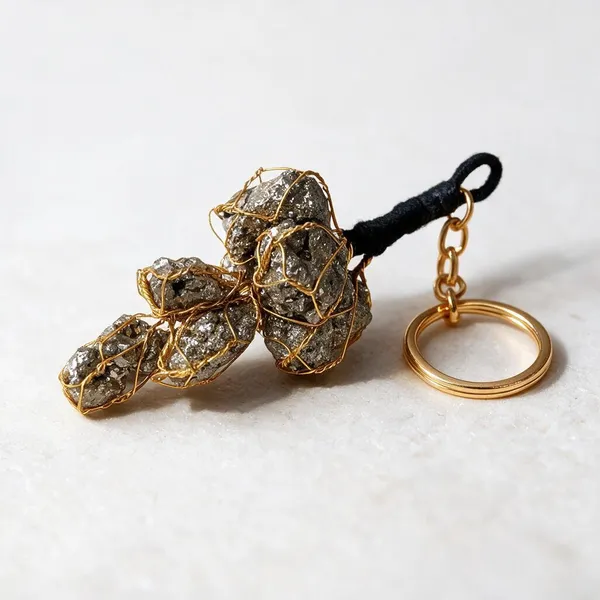 Evershine_100_Natural_Pyrite_Stone_Keychain_For_Mens_And_Women