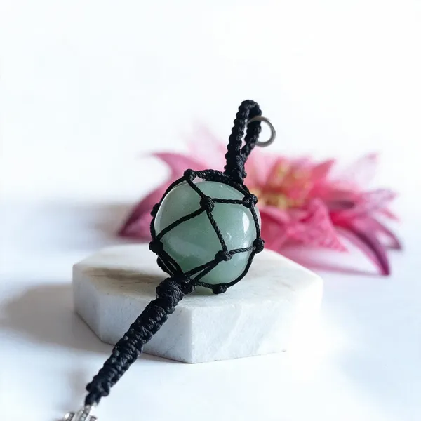 Green_Aventurine_Wrapped_Tumble_Keychain_With_Evil_Eye