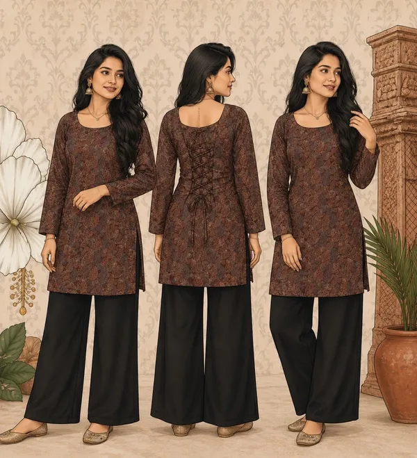 Brown_Printed_Straight_Kurta_Set_for_Women