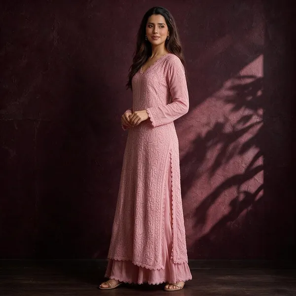 Pink_Georgette_Embroidered_Anarkali_Kurta_For_Women