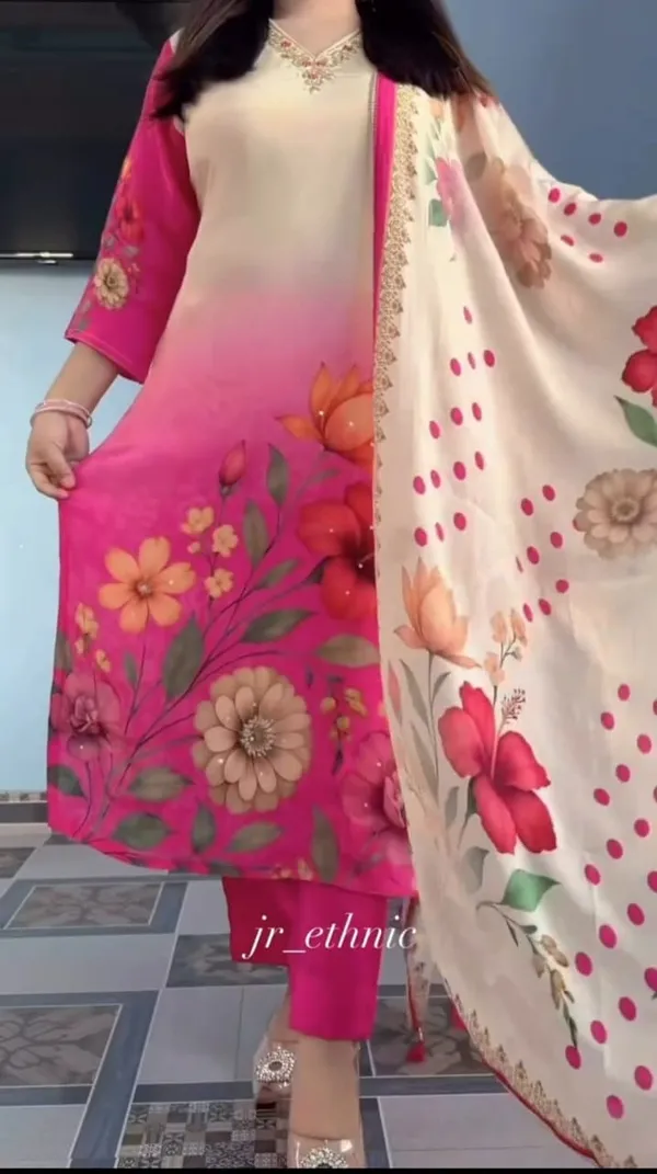 Pink_Floral_Printed_Embroidered_Kurta_Set_For_Women