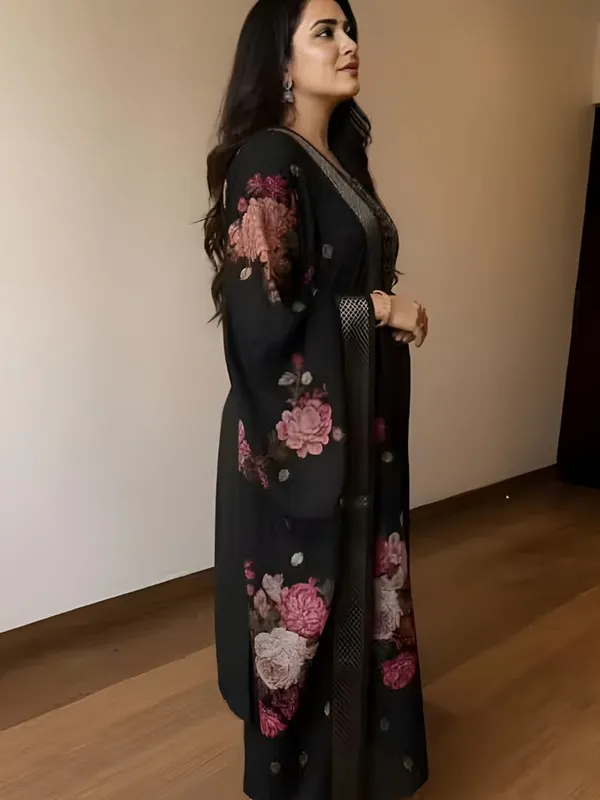 Black_Floral_Print_Dupatta_For_Women