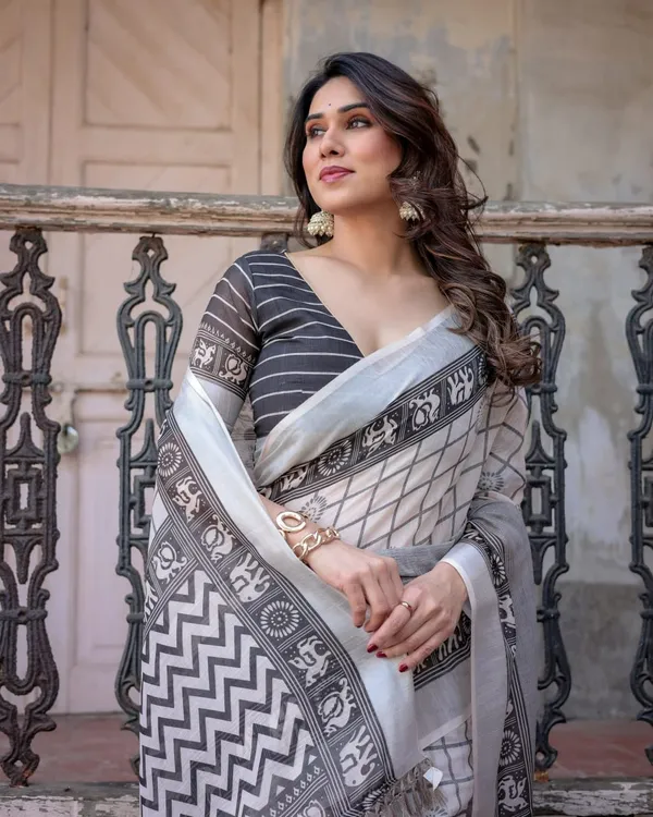 Grey_Printed_Saree_for_Women