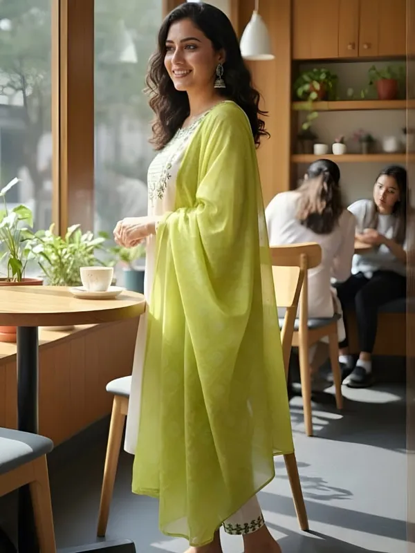 Lime_Green_Embroidered_Suit_Set_for_Women