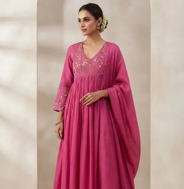 Pink_Mul_Chanderi_Embroidered_Kurta_Set_With_Dupatta_For_Women