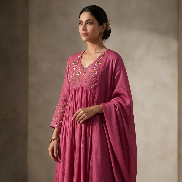 Pink_Mul_Chanderi_Embroidered_Kurta_Set_With_Dupatta_For_Women