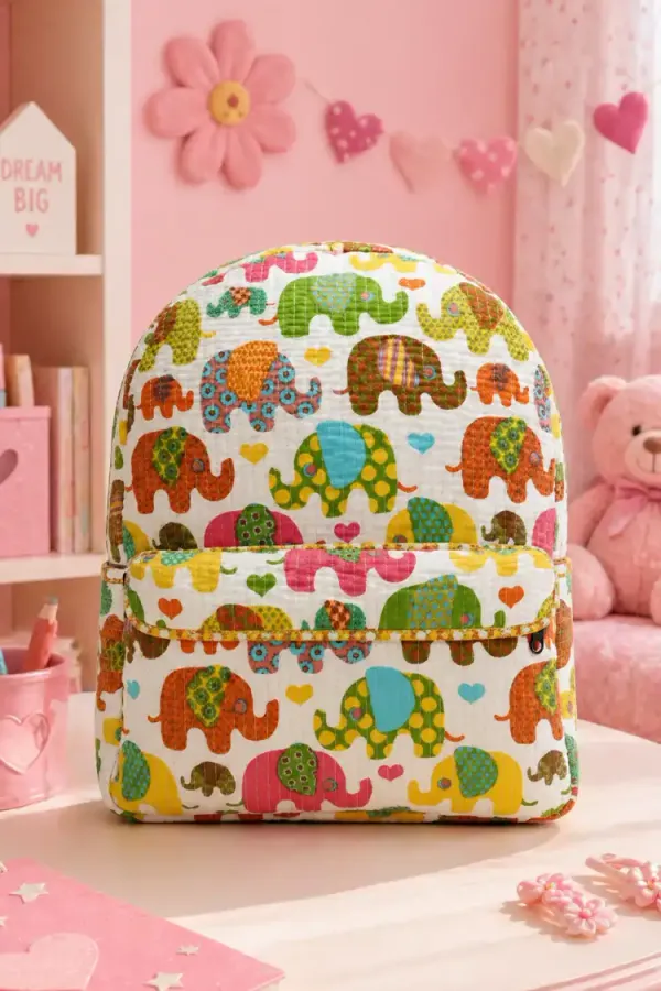 Beige_&_Multi_Cotton_Kids_Quilted_Backpacks_For_Boys_&_Girls