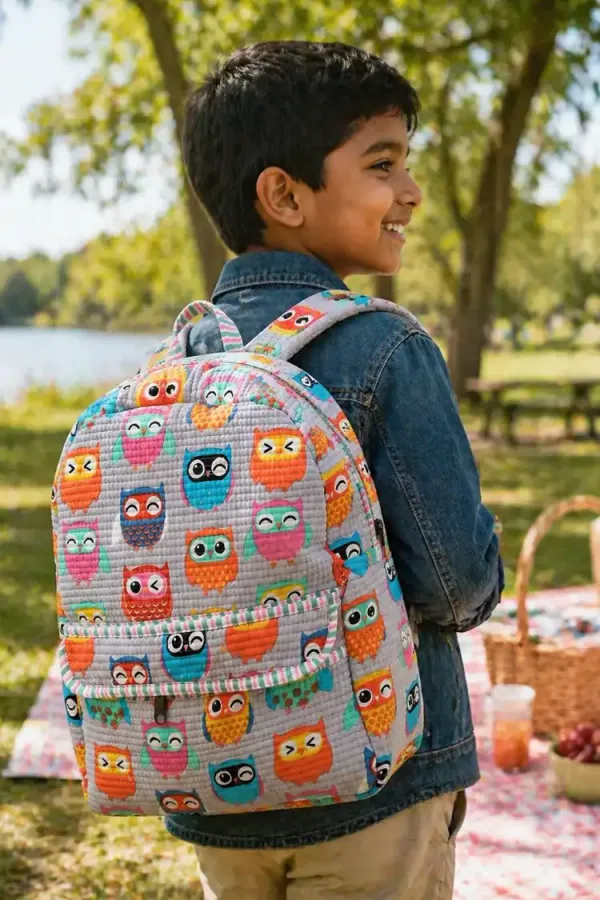Grey_&_Multi_Cotton_Kids_Quilted_Backpacks_For_Boys_&_Girls