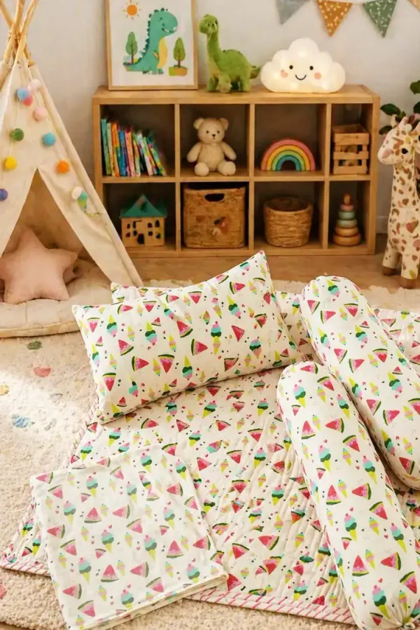 Multicolor_Soft_Cotton_Bedding_Set_For_Infants