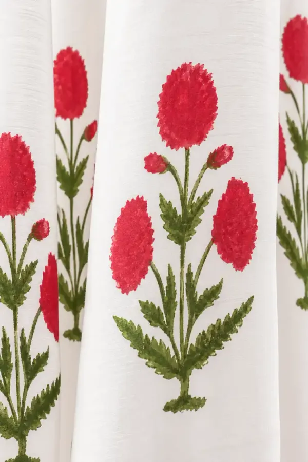 White_&_Red_Cotton_Curtains_For_Door