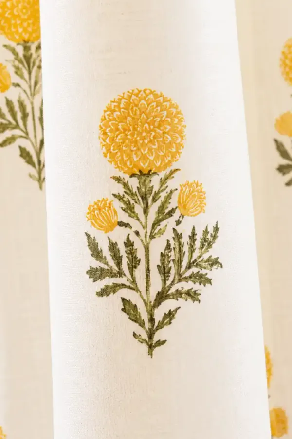 White_&_Yellow_Cotton_Curtains_For_Door