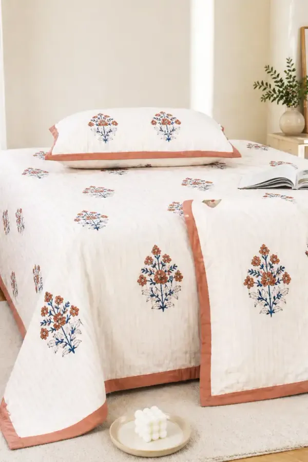 Beige_Brown_Organic_Percale_Cotton_Bedsheets_For_Unisex
