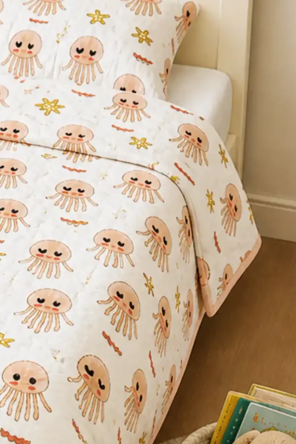 Peach_Organic_Percale_Cotton_Kids_Dohars_For_Boys_&_Girls
