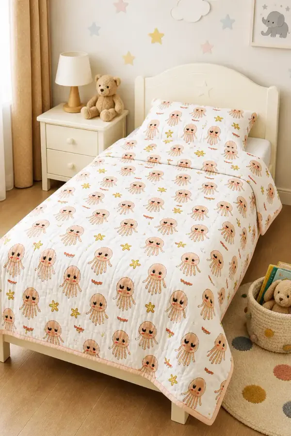 Peach_Organic_Percale_Cotton_Kids_Dohars_For_Boys_&_Girls