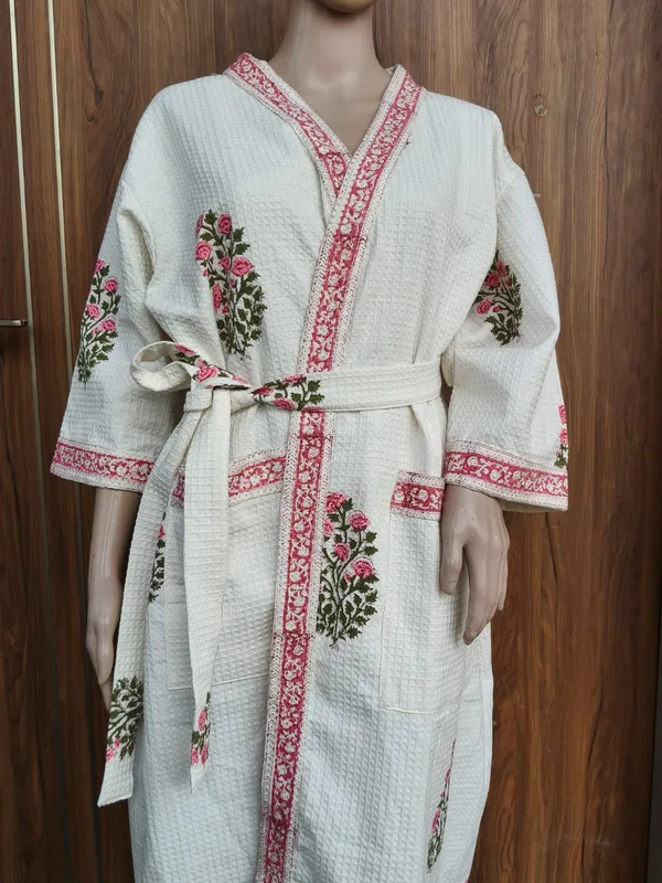 Multicolor_Cotton_Bathrobes_For_Unisex