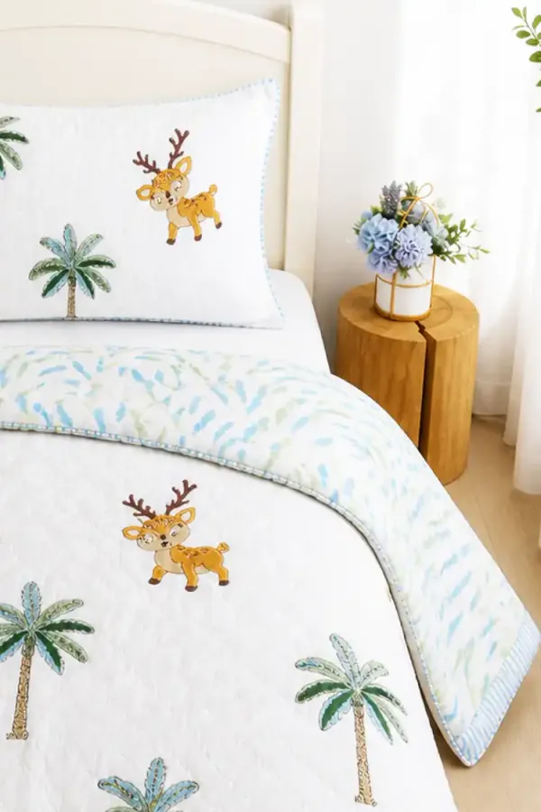 Brown_&_Green_Organic_Percale_Cotton_Kids_AC_Quilt_For_Boys_&_Girls