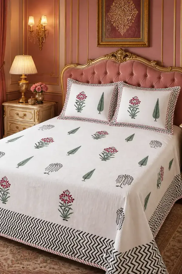 Red_Yellow_Pink_Green_Organic_Percale_Cotton_Dohars_(Summer_Blankets)