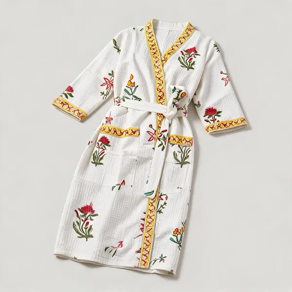 Multicolor_Cotton_Bathrobes_For_Unisex