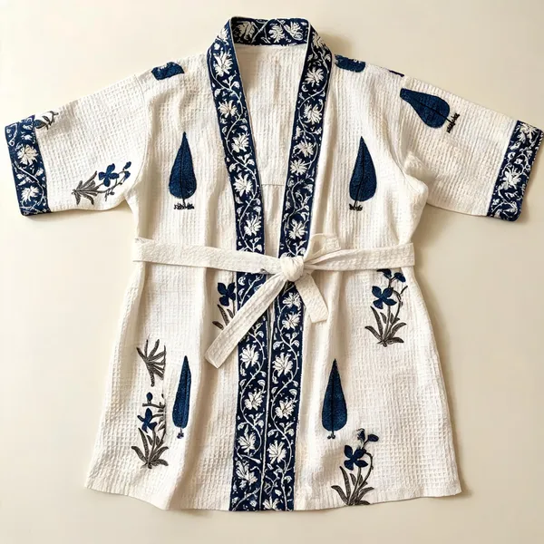 Multicolor_Cotton_Bathrobes_For_Unisex