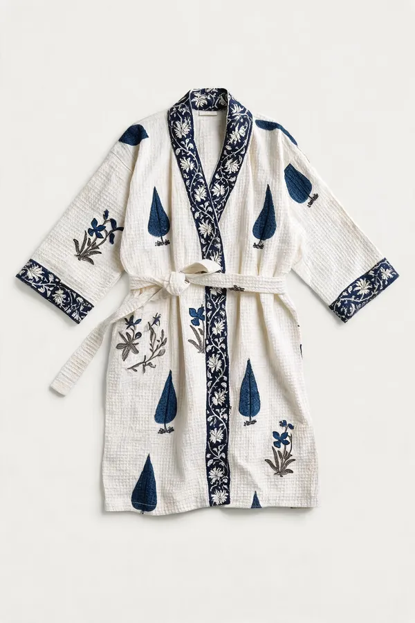 Multicolor_Cotton_Bathrobes_For_Unisex