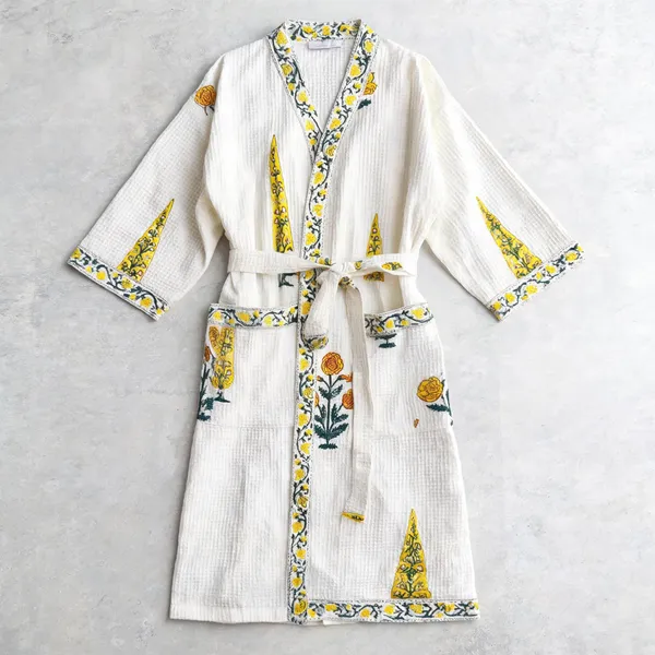 Multicolor_Cotton_Bathrobes_For_Unisex