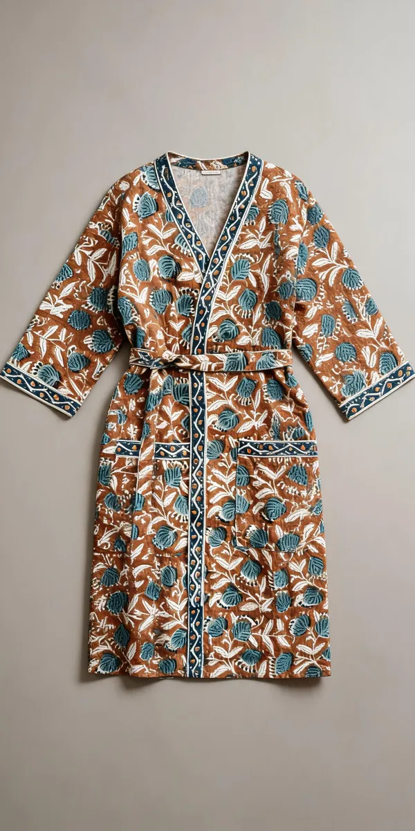 Multicolor_Cotton_Bathrobes_For_Unisex