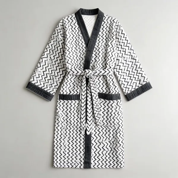 Multicolor_Cotton_Bathrobes_For_Unisex