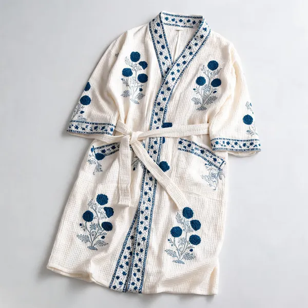 Multicolor_Cotton_Bathrobes_For_Unisex