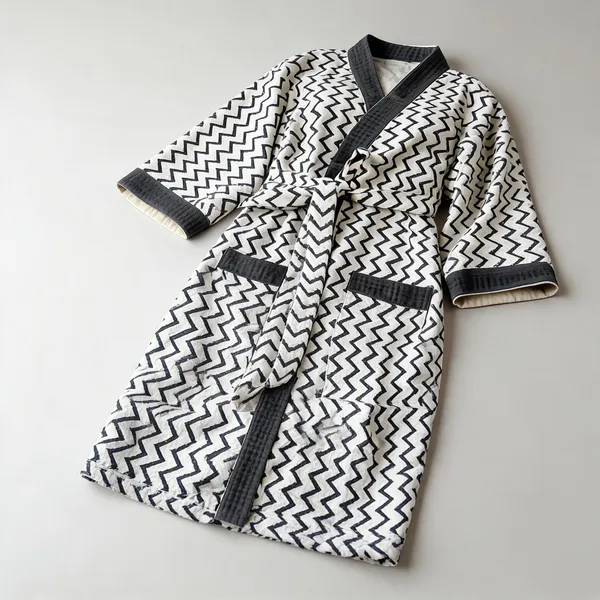 Multicolor_Cotton_Bathrobes_For_Unisex