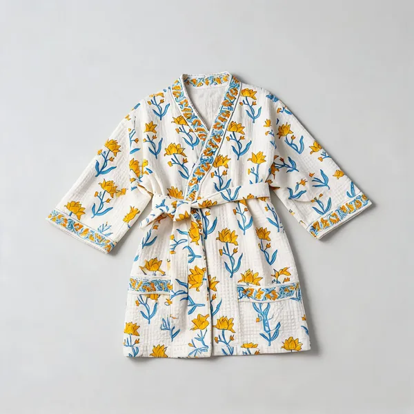 Multicolor_Cotton_Bathrobes_For_Unisex