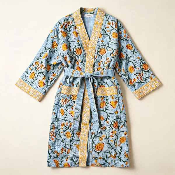 Multicolor_Cotton_Bathrobes_For_Unisex