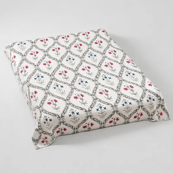 White_Blue_Pink_Organic_Percale_Cotton_Bedsheets_For_Unisex