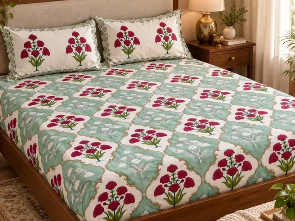 Sage_Pink_Organic_Percale_Cotton_Bedsheets_For_Unisex
