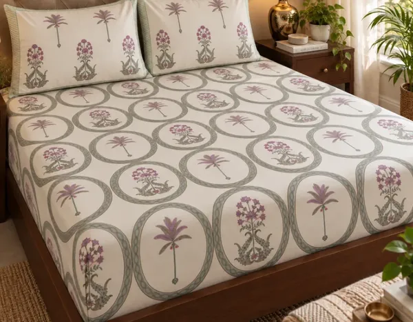Blue_Sky_Blue_Organic_Percale_Cotton_Bedsheets_For_Unisex