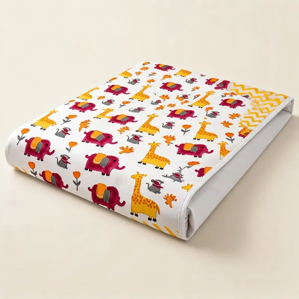 White_Yellow_Pink_Organic_Percale_Cotton_Bedsheets_For_Unisex